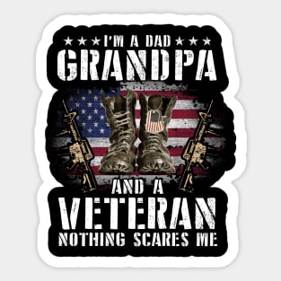 I'm A Dad Grandpa Funny Veteran Father's Day Sticker